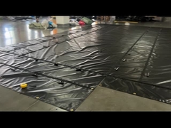 防水布 PVC 覆い 黒色 床付きトラック用 スチール 床付き